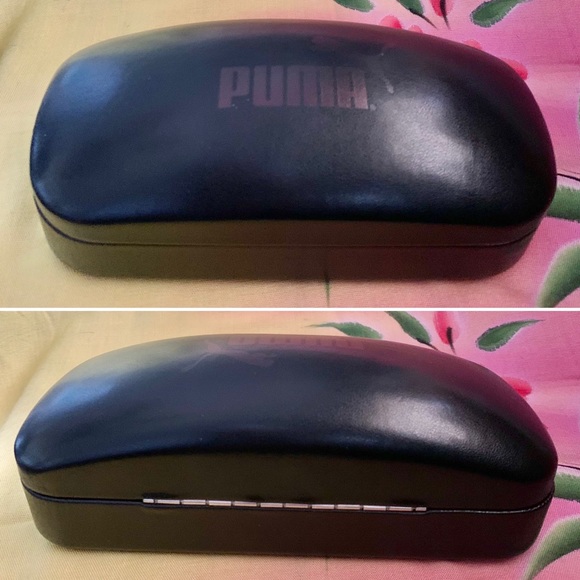 NWOT Puma Clamshell Sunglasses Case &. Cloth - Picture 5 of 6